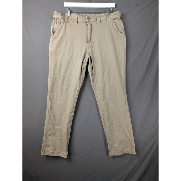 Duluth Trading Co Other - Duluth Trading Co Flex Fire Hose Pants Mens 40x34 Khaki Tan Standard Fit